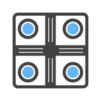 Board Game Glyph Blue and Black Icon vector