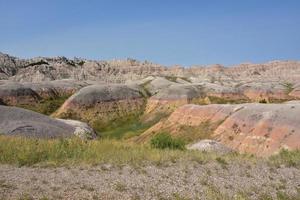 Yellow Mounds in the Badlands of South Dakota photo