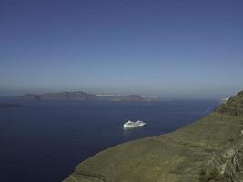 the island of santorin photo