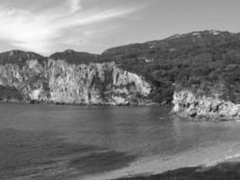 At the beach of Corfu photo