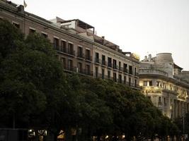 barcelona at night photo