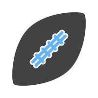 Football II Glyph Blue and Black Icon vector