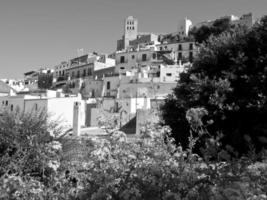 Ibiza island in the mediterranean sea photo