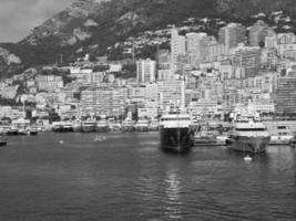 Monaco at the mediterranean sea photo