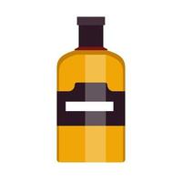 botella de coñac restaurante fiesta signo vector icono. pub de lujo alcohólico producto de vidrio bebida de pub