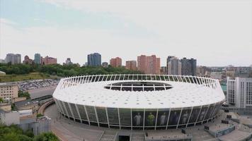 vista aérea do complexo esportivo nacional olímpico em kyiv ucrânia video