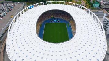 Aerial view of the Olympic National Sports Complex in Kyiv Ukraine video