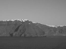 isla de santorín en grecia foto