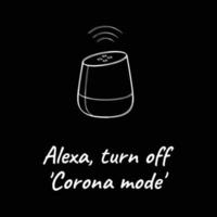 Alexa turn off corona mode vector