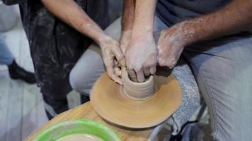 People in Studio at Pottery Class video