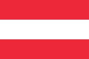 Flag Austria vector illustration symbol national country icon. Freedom nation flag Austria independence patriotism celebration design government international official symbolic object culture