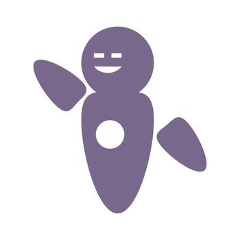 chat bot ilustración vectorial tecnología robótica. concepto de servicio de comunicación e icono de voz de inteligencia artificial. hablar de soporte de chatbot en dispositivos móviles y chat inteligente ai. usuario de ayuda de personaje virtual vector