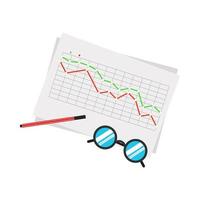 Flat vector design commerce statistical and data analysis for business finance and investment concept with business plan team graph dashboard