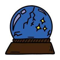 Doodle Cartoon Magic Ball vector