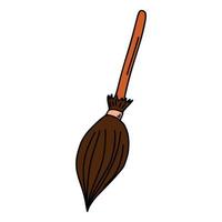 Doodle Cartoon Broom vector