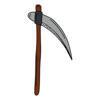 Doodle Cartoon Scythe vector