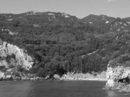 At the beach of Corfu photo