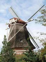 molino de viento en frisia oriental foto