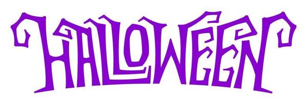 Creative Halloween text. Creative lettering for Halloween Holiday. vector