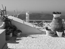 isla de santorini en grecia foto