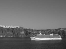 Santorin Island in greece photo