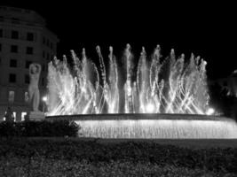 Barcelona at night photo