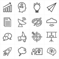 idea icon set vector