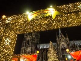 cologne at christmas time photo