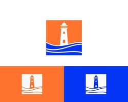 simple lighthouse vector illustration in flat design. Suitable for anything related to sea, sailor, ocean, harbour, fisherman