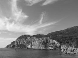 At the beach of Corfu photo