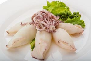Boiled squid meal photo