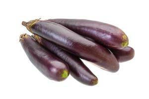 Asian eggplant on white photo