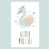 Little Swan Princess vector