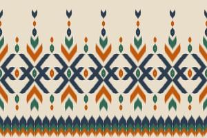 arte de patrones étnicos abstractos. ikat de patrones sin fisuras tradicional. estilo americano, mexicano. diseño para fondo, papel pintado, ilustración vectorial, tela, ropa, moqueta, textil, batik, bordado. vector