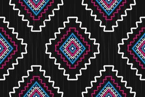 geométrico étnico oriental ikat de patrones sin fisuras tradicional. estilo tribal de tela. diseño para fondo, papel pintado, ilustración vectorial, tela, ropa, moqueta, textil, batik, bordado. vector