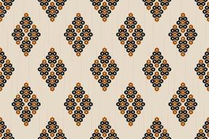 geométrico étnico oriental ikat de patrones sin fisuras tradicional. tela estilo indio. diseño para fondo, papel pintado, ilustración vectorial, tela, ropa, moqueta, textil, batik, bordado.