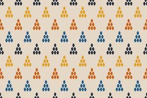 Geometric ethnic oriental ikat seamless pattern traditional. Fabric Indian style. Design for background, wallpaper, vector illustration, fabric, clothing, carpet, textile, batik, embroidery.