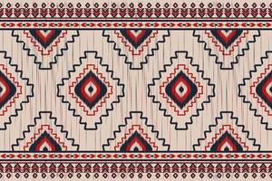 patrón de alfombra ikat art. patrón étnico sin costuras en tribal. estilo americano, mexicano. diseño para fondo, papel pintado, ilustración vectorial, tela, ropa, moqueta, textil, batik, bordado. vector