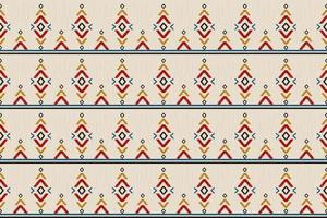 Ethnic oriental ikat seamless pattern traditional. Fabric Indian style. Design for background, wallpaper, vector illustration, fabric, clothing, carpet, textile, batik, embroidery.