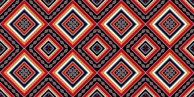 arte de patrones étnicos abstractos. patrón impecable en estilo tribal, bordado folclórico y mexicano. rayas geométricas. diseño para fondo, papel tapiz, ilustración vectorial, tela, ropa, alfombra.