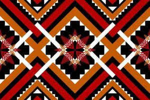 Geometric ethnic pattern art. Seamless pattern in tribal, folk embroidery, and Mexican style. Design for background, wallpaper, vector illustration, fabric, clothing, carpet.