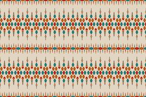 Beautiful ethnic pattern art. Ikat seamless pattern traditional. American, Mexican style. Design for background, wallpaper, vector illustration, fabric, clothing, carpet, textile, batik, embroidery.