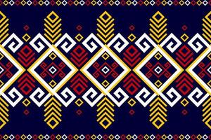 hermoso arte de patrones étnicos. patrón impecable en estilo tribal, bordado folclórico y mexicano. rayas geométricas. diseño para fondo, papel tapiz, ilustración vectorial, tela, ropa, alfombra. vector