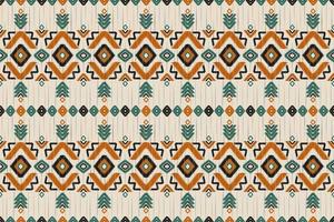 arte de patrón étnico de alfombras. ikat de patrones sin fisuras tradicional. estilo americano, mexicano. diseño para fondo, papel pintado, ilustración vectorial, tela, ropa, moqueta, textil, batik, bordado. vector