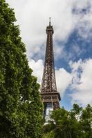 Eiffel Tower Paris portrait view photo