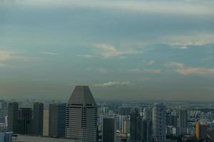 vista del horizonte de la ciudad de singapur foto