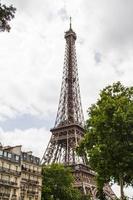 Eiffel Tower Paris portrait view photo