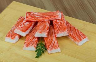 Imitation crab sticks photo