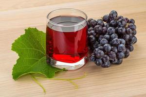 Grape juice and berries photo