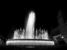 Barcelona at night photo